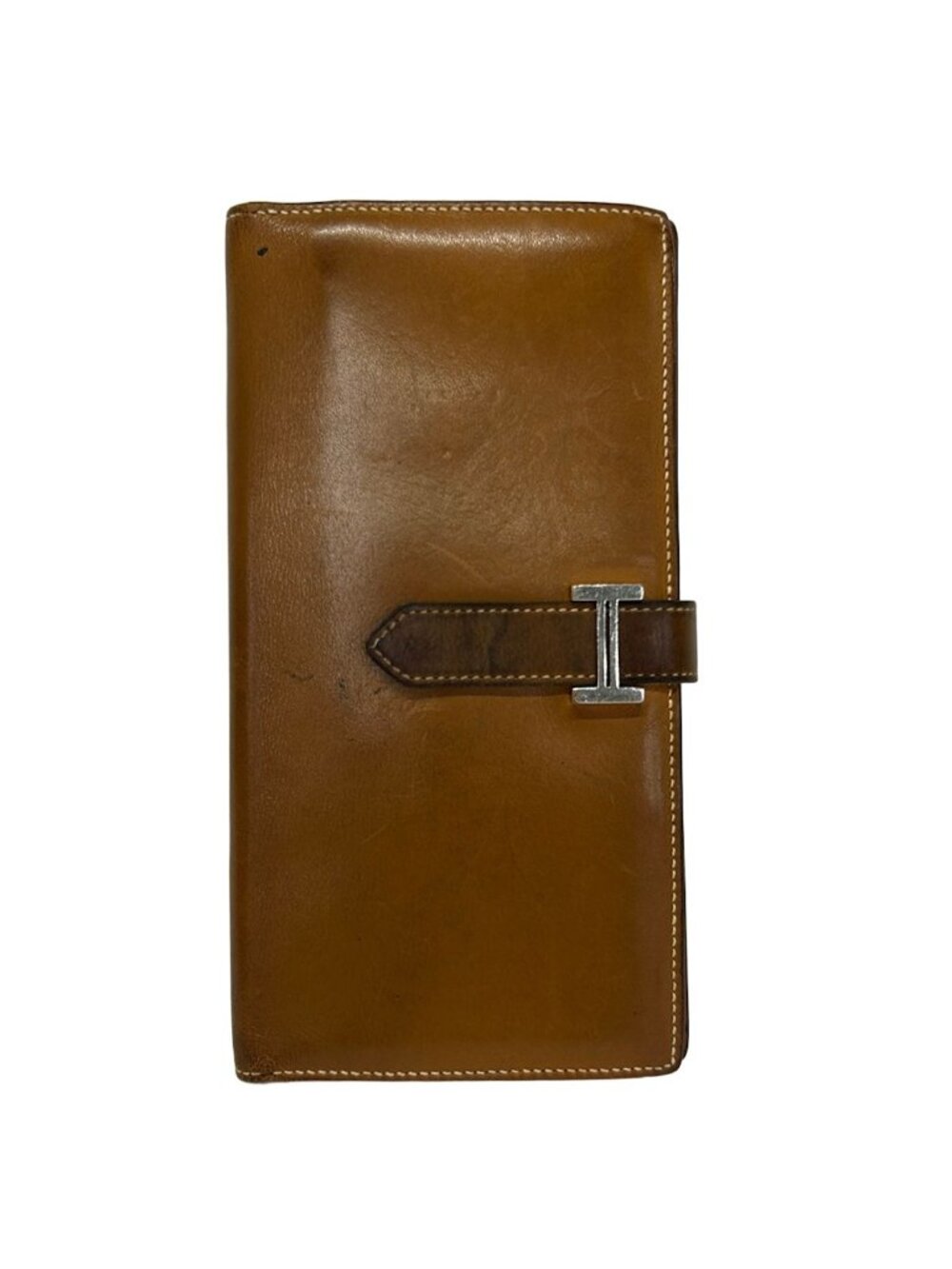Hermes Wallet Bearn Soufflet Gold Silver